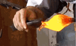 frozen-sadness:  amazign:  djprincessk:  stop-hammerkind:  srsfunny:  Glass Blower: Sculpting A Horse From Molten Glass  WHAT  #this bitch just said let there be horse and there was  i thought this was a gif of a man fighting a giant angry slug   ࿋
