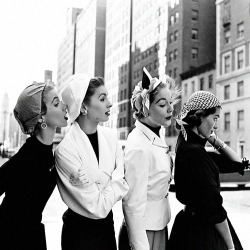 laurasaxby-deactivated20141222:  Models in New York photographed by Gordon Parks, 1952.  