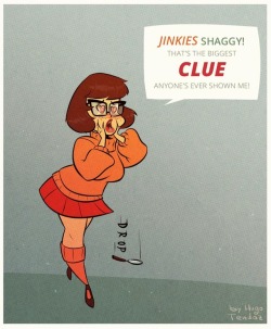 Velma - Scooby Doo - Cartoony PinUp - Shaggy’s Big ClueAnd I added inks to yesterday’s sketch.Newgrounds Twitter DeviantArt  Youtube   Picarto Twitch   