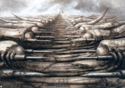 inthedark1791:  HR Giger’s 1975-1976 concept artwork for the cancelled Alejandro Jodorowsky directed version of Frank Herbert’s &ldquo;Dune&rdquo;.