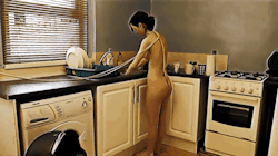 aewriter4:  My naked gook Yayoi doing the dishes–with an Anal Hook up her ass.“White Mastah, he demands gook do all chores around the house!  Not just fucky-fuck in three holes, no!  Wash dishes, wash floors, make dinner, do laundry.  Always nude! 