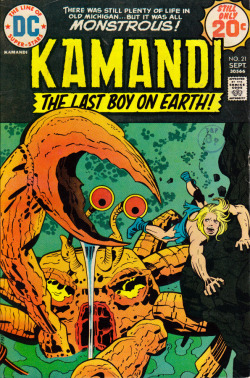 Kamandi No. 21 (DC Comics, 1974). Cover art by Jack Kirby.From Orbital Comics in London.