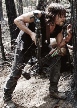 reedusnorman:  Daryl Dixon in The Walking Dead 6.06: ‘Always Accountable’  Damn his arms in this episode were turning me on 💪🏼