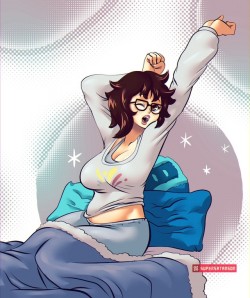 supersatansister:  superfantoasts: Sleepy Mei!  and the nude version! 