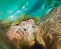 saturnarty:Paintings from the “Aqua” series by Reisha Perlmutte.