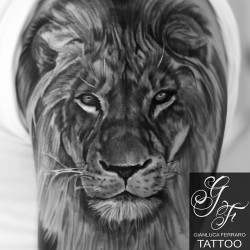 gianlucaferrarotattoo:  Lion Black&amp;Grey #tattoo #tatoo #tatuaggi #tatuaje #realistictattoo #realismtattoo #tatuaggirealistici #liontattoo #tattoolion #tattooleone #animaltattoo #tattooanimali #londonart #londontattoo #londontattooartist #londonink