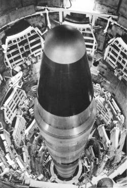 LGM-25C Titan II missile with an MK6 reentry vehicle, ~1979