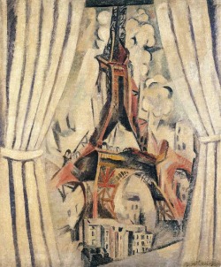 amare-habeo:  Robert Delaunay (1885 - 1941) The Tower with Curtains (La tour aux rideaux), 1910 Kunstsammlung Nordrhein-Westfalen, Düsseldorf, Germany 