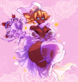 capramoms:A little wedding Peach in between commissions.