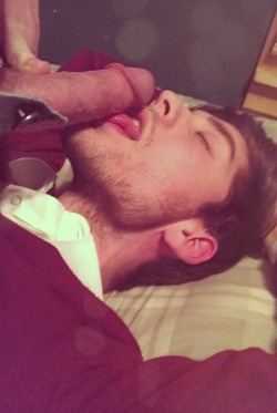 instagasm:  Daddy’s massive cock resting on my lips.. True bliss..