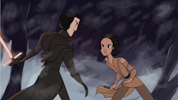 willow-s-linda: Rey vs Kylo Ren fan animation; had to cut it into two halves because of the gif size. I had a lot of difficulties doing this, but I’m glad I didn’t scrap it like so many other things. It’s good to do something really challenging