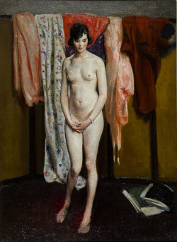 msjanssen:  igormaglica:  Guy Pène du Bois (1884-1958), Timid Model, undated. oil on canvas, 31 1/16 x 23 inches   gène.