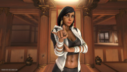 Pharah doing her best Korra impressionBased on this awesome drawing by Owler
