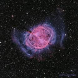 M27: The Dumbbell Nebula #nasa #apod #m27 #dumbbellnebula #nebula #planetarynebula #constellation #fox #vulpecula #oxygen #hydrogen #star #whitedwarf #interstellar #universe #space #science #astronomy