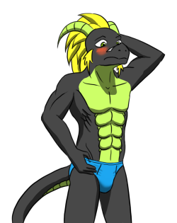 Gift art done by my friend BerryBerry!  Fuze dragon in some briefs, and a couple of screen shots from a VN.  I really really love this, thanks so much BerryBerry!