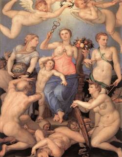 artmastered:  Bronzino, Allegory of Happiness, 1564 