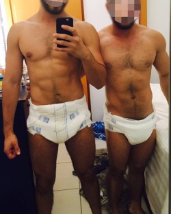 peepantsx:  My friend and my boyfriend also enjoy wearing diapers. I’m so lucky 