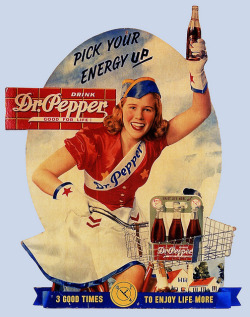vintascope:  Dr. Pepper by paul.malon on Flickr.  Wait, does the &ldquo;pepper&rdquo; in &ldquo;Dr. Pepper&rdquo; mean &ldquo;get peppy&rdquo; not &ldquo;the seasoning we use most often after salt?&rdquo; Because that just blew my mind with how much sense
