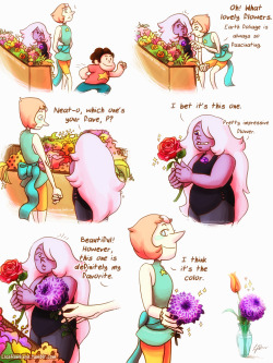 stevenstarchild:  art-of-the-hawk:  Just a cute idea i had stuck in my head for some time Pearl would be so proud of herself after this lol am i right  bpd-amethyst 