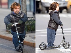 actionables:  saveitforsatan:  If you’re feeling anything less than happy, Here’s Peter Dinklage on a scooter.  Peter Dinklage is a gift to this world 