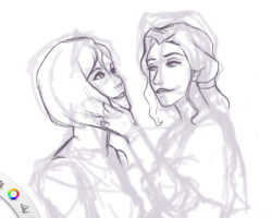 knifoon:  Working on another Korrasami pic. It should be SFW assuming i dont wander off a bit. I’ll be streaming it a bit later, follow me over at Picarto if you wanna watch! Edit Added another progress pic, you can see a recording of the last stream