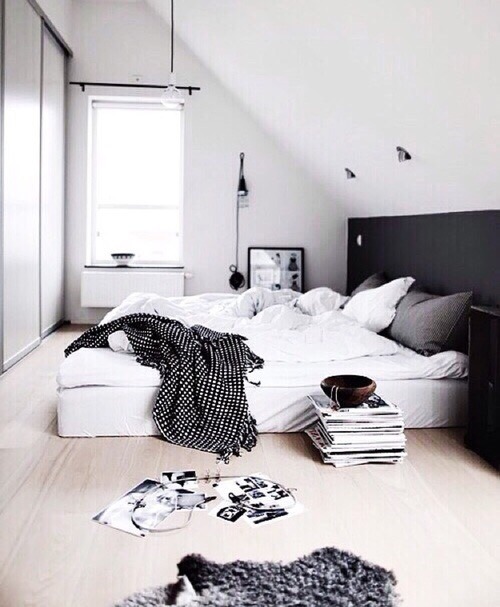  white  and grey  bedroom  Tumblr 