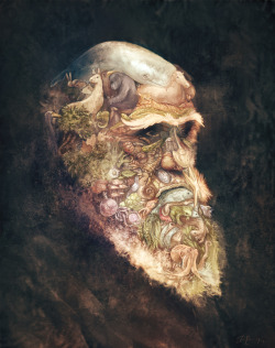 thelookingglassgallery:  &ldquo;Portrait of Charles Darwin&rdquo; by David Revoy 