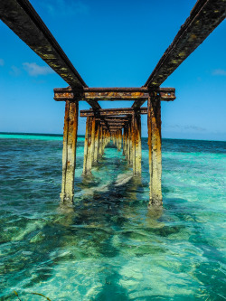 travelingcolors:  Broken Pier, Playa Santa Lucía | Cuba (by Ryan Jackman - gotraveling) 