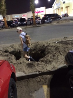 owlmylove:  charlottelabouff:  Remember when I was temporarily blind and my mom took me shopping but I got lost in the parking lot and ended up confused and in a hole and she just took pictures instead of helping me  this was wild from start to finish