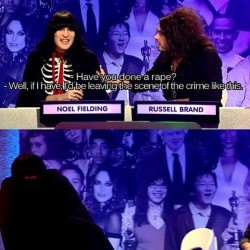 &lsquo;What if, horror of horrors, he ain&rsquo;t even done a rape?&rsquo; I love that episode #bigfatquizoftheyear #thegothdetectives #noelfielding #russellbrand #adorable