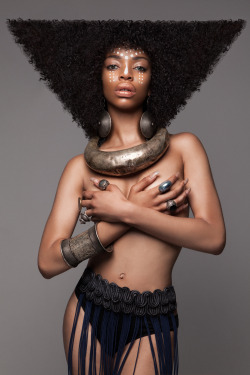 fumbledeegrumble:  wetheurban:  British Hair Awards: Afro Finalist Collection by Luke Nugent When it comes to hairdressing, Lisa Farrall is one of the best in her field. Her collection, Armour, won first place in 3 categories at The Black Hair Awards
