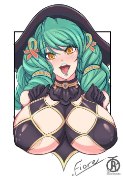 revolverwingstudios:  Second bust commission of Star Ocean 5′s Fiore for manacommissions! Dat checkered outfit tho 