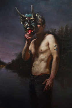 artqueer-blog:Zack Zdrale | Myth | Oil on canvas | 24&quot; x 36&quot; | 2012