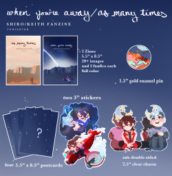 rou-tan-tan: rou-tan-tan: As Many Times/When You’re Away Zine is here! There is a limited number of the bundles, but the zines are unlimited! OH wow holy crap, ok ¼ of my bundles are sold already! I’m SHOOK!!!  GET THIS THING OF BEAUTY WHILE YOU