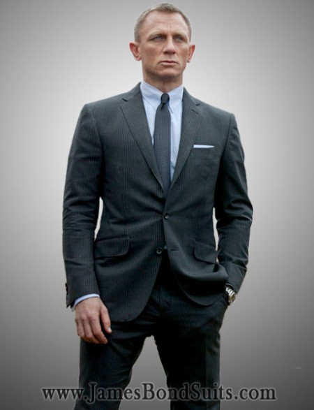 James Bond Suits — Skyfall Grey charcoal Suit is now available...