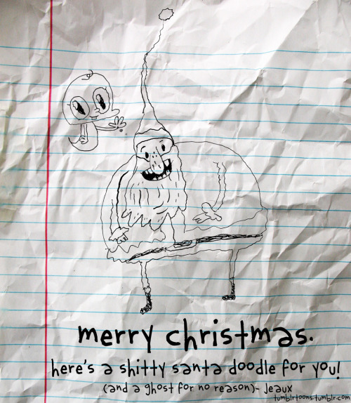 funchabun: &ldquo;Happy Merry Almost Christmas Eve!&rdquo; by Jeaux Janovsky A few holiday themed drawings for you I’ve done over the years. Follow Funchabun for awesome comix every day! Mon-Sun!!! 