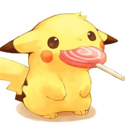 Om nom nom! So #cute !!! #pikachu #lollipop #nom #noms #yum #adorable
