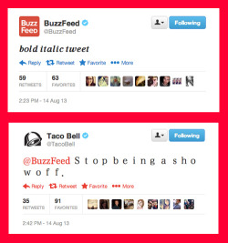 buzzfeed:  When brands fire shots on Twitter, things can get sassy. 