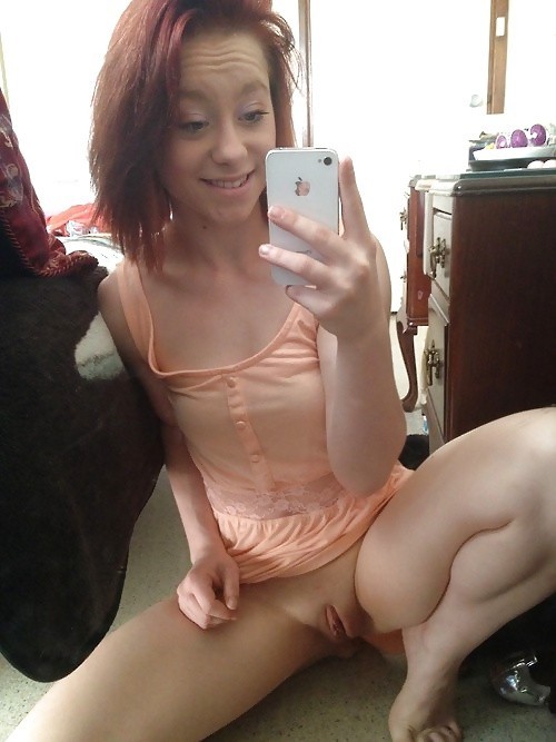 Redhead teen selfie