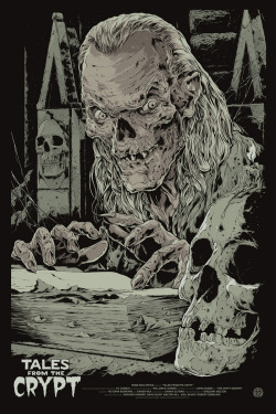 xombiedirge:   Tales From The Crypt by Ken Taylor 24” X 36” screen prints, regular and variant editions. Part of the EC Comics/Tales From the Crypt tribute art show, &ldquo;It Didn’t Rot Our Brains&rdquo;. Opening Friday, October 25th 2013 at the Mondo