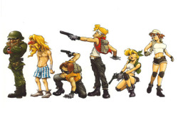 mustachiotuna: concept art from the Metal Slug 20th Anniversary Illustration Gallery Website im gonna to say that Akio has the greatest art style in my opinion tbh  I miss this game u u.