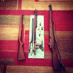 gunrunnerhell:  M1 Garand The legendary American rifle most famously associated with U.S troops during World War II. Though it had its flaws it is often revered as one of the quintessential firearms to at least shoot or own. It should be noted that most