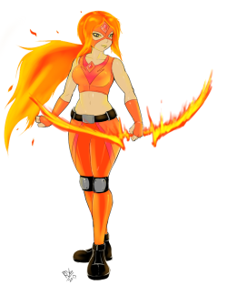 Artemis/Flame Princess fusion