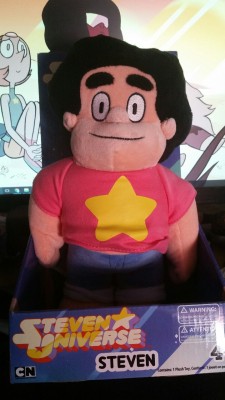 look what arrived today! I ordered it on Ebay where the seller said it would be in stores around April (they were doing like an advanced sale thing).Its quite cute in person. Very soft. Also! I don’t know if you can see it on the picture but his gem