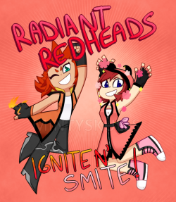 mintyskulls:  The Radiant Redheads (coined by Nemo @firewindmill, if I can remember correctly) in my speculated outfits for them! yayDo not repost or use without proper credit. Ask first, please.Don’t tag as le-a/k/-ai or a-k-u-k/a-/i