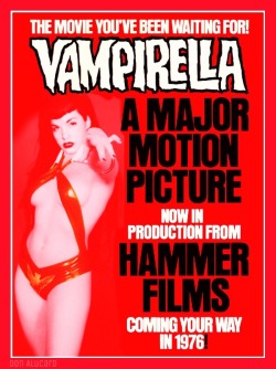 miviso:  Hammer Studio’s touted ‘Vampirella’ film  Featuring   Bettie Page as Vampi  Digi-Dux  By  Don Alucard 👹