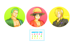  monster trio  strongest of the straw hat crew.