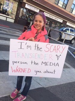 profeminist:    10-Year-Old Busts Myth About Trans People With Powerful Sign   “A brave transgender 10-year-old girl named Rebekah spoke at a rally last weekend in support of transgender students and their right to be protected from discrimination in