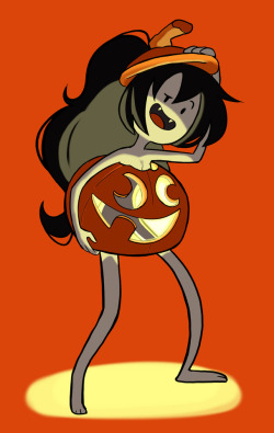 josephwangart: Joe’s Halloween Challenge Day 13   (11) Marceline (18) Pumpkin    ;9