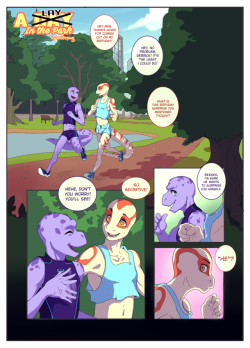 gayfurryblogg:  A Lay in the Park - Boosterpang